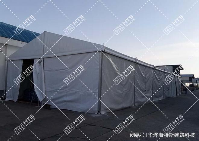 保温大型仓储篷房即便是大型机械或设备都可以自在进出(图2)