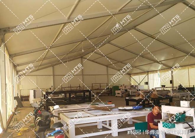 新型可移动建筑篷房成为绿色仓储的代表(图1)