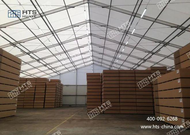 大型仓储帐篷篷房实现仓库建造的高效与快捷(图2)
