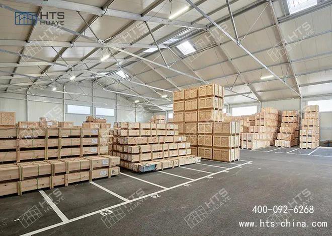 临时仓库篷房搭建有效降低仓储物流企业的投资风险缓解资金压力(图2)
