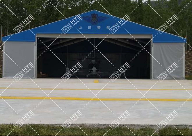 山东机库项目：高标准华烨飞机库篷房为航空事(图1)