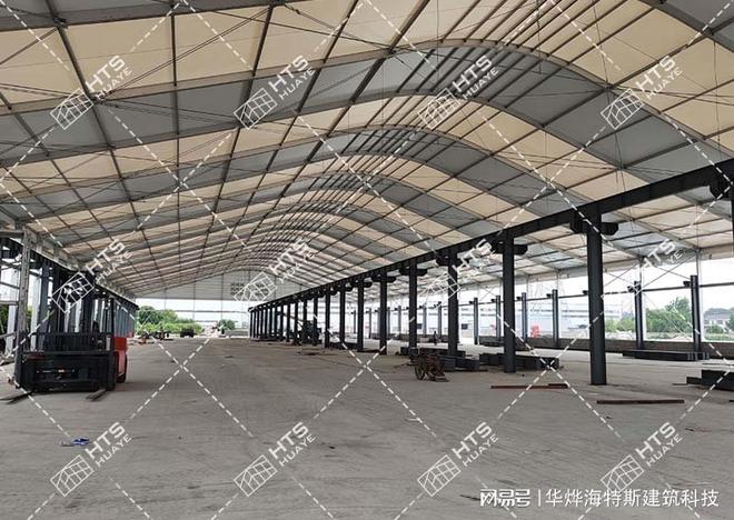 仓库活动篷房全部采用德国篷房技术标准设计精巧(图2)