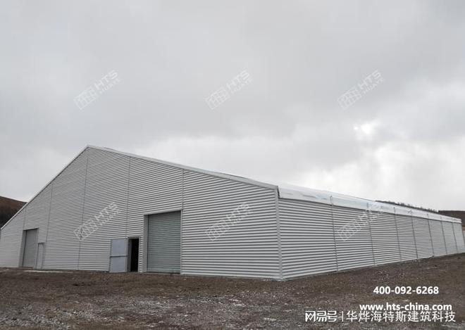 吉林篷房仓库帐篷厂家能够有效的抵抗8-10级大风确保货物的安全(图2)