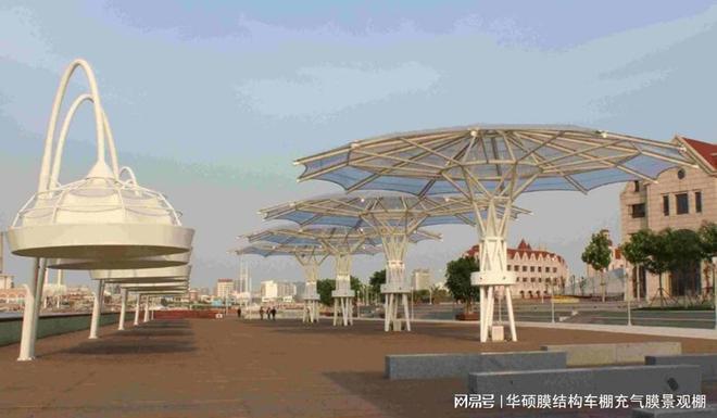 屋顶遮阳棚膜结构顶盖怎么安装(图1)