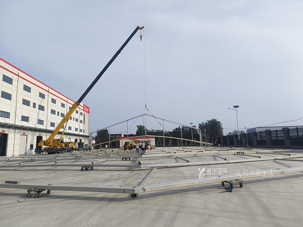 许昌篷房租赁公司可以搭建大跨度仓储大篷(图3)