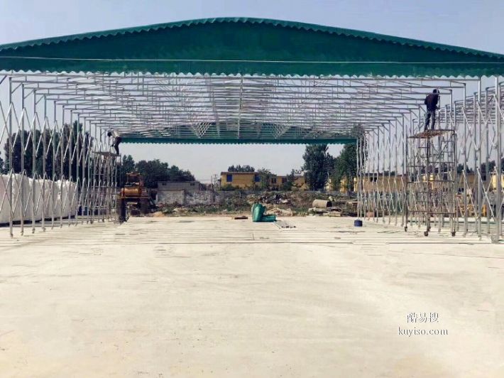腾达大型折叠遮阳棚肇庆户外大型仓库篷厂家(图1)