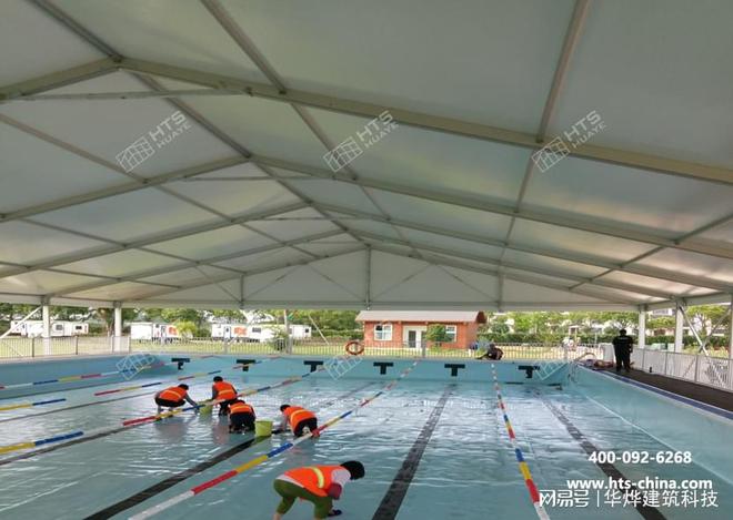 快速拆卸、灵活使用华烨篷房大型游泳馆篷房让空间利用更高效(图1)