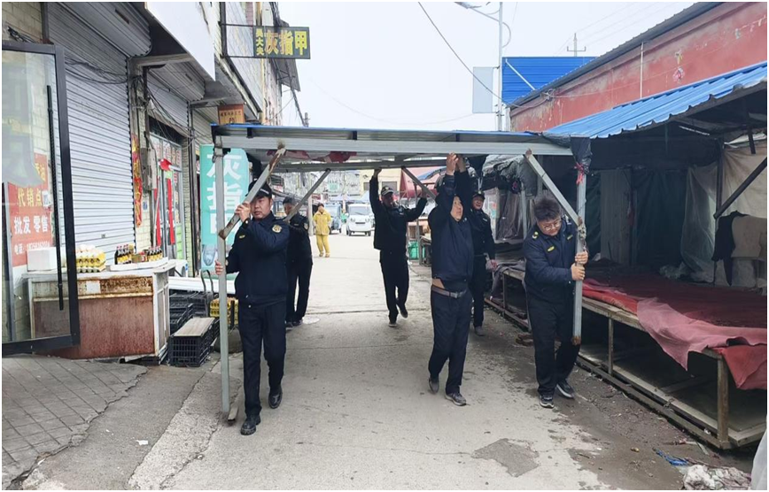 濉溪县百善镇开展违规搭棚拆除整治行动(图2)