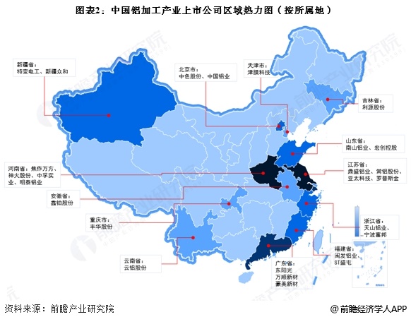 2025年中国铝加工行业区域竞争分析山东省铝材产量全国第一【组图】(图2)