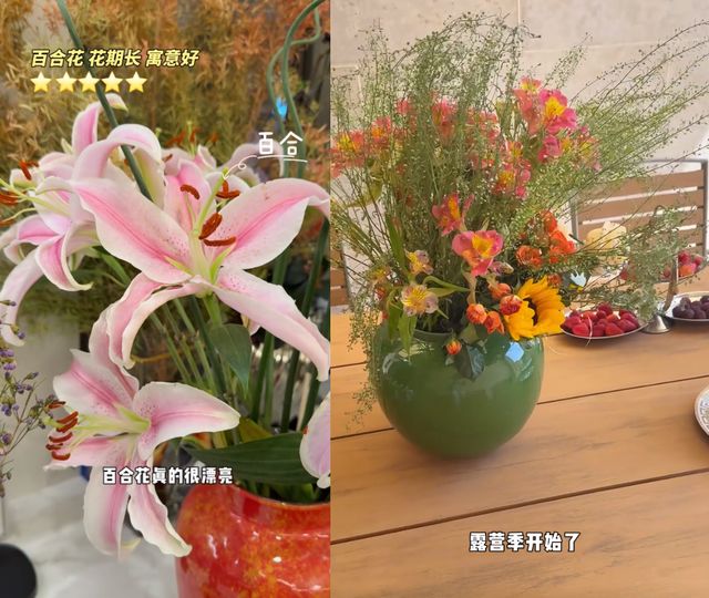 颖儿邀朋友来北京别墅露营庭院内搭帐篷和超大充气城堡好惬意(图8)