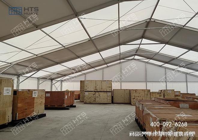 华烨大型仓储篷房为企业提供了灵活、高效、经济的仓储空间(图2)