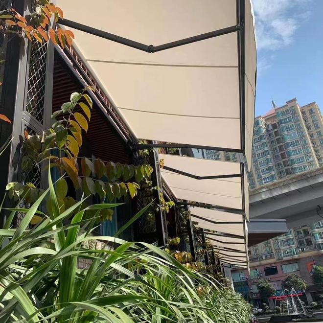 双海天瑞商贸有限公司专注遮阳篷制造提供伸缩式遮阳篷系列产品(图1)