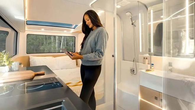 前苹果iPhone负责人创业打造会“自己动”的电动拖挂房车PebbleFlow(图8)