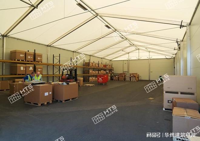 这座仓储篷房后期还可重复搭建使用(图2)