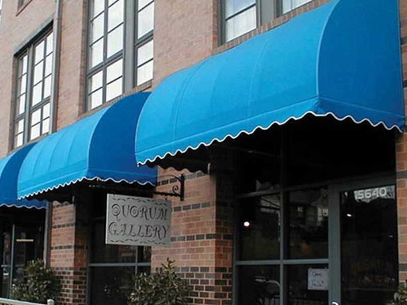 对比不同的遮阳篷材质有着不同优势(图1)