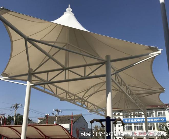 水池膜结构遮阳棚怎么安装(图1)